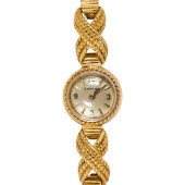 A VINTAGE CARTIER 18K GOLD BAC