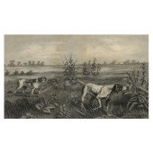A VINTAGE CHARCOAL DRAWING OF