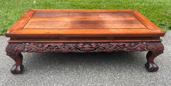 A vintage Chinese hardwood