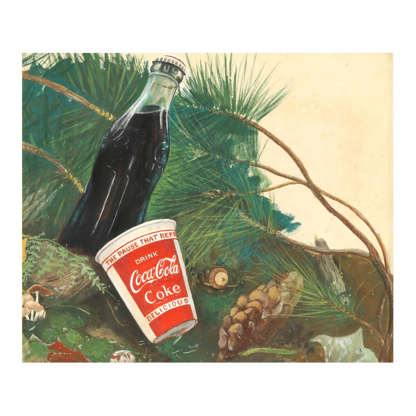 A VINTAGE COCA-COLA ADVERTISING