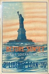 A vintage color lithograph pos