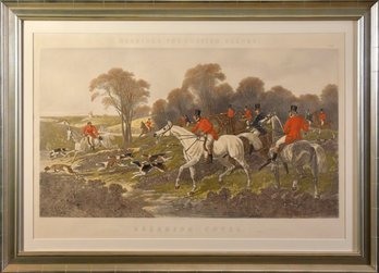 A vintage colored engraving by J.