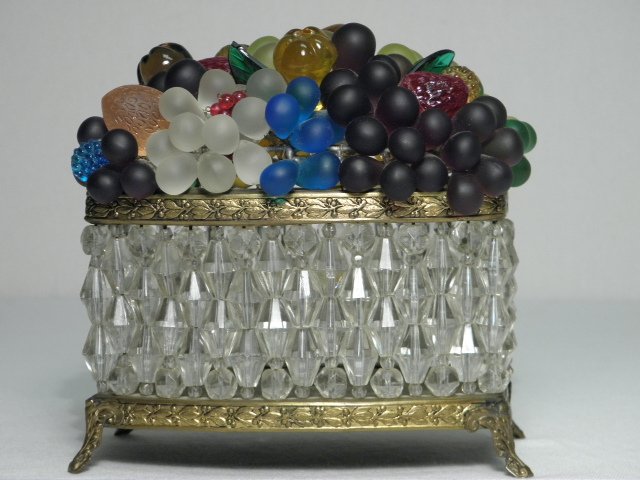 A vintage Czechoslovakian glass