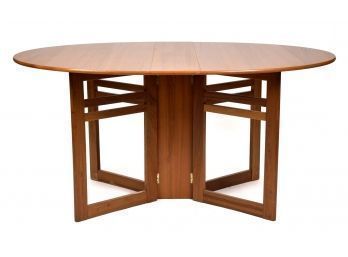 A vintage Danish teak drop leaf