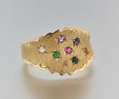 A Vintage "DEAREST" Ring 14k y