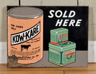A vintage double-sided Kow-Kare Bag