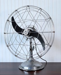 A vintage electric chrome table top