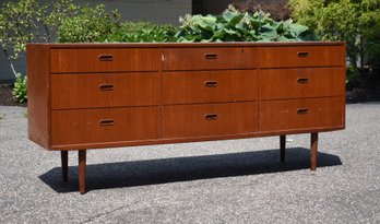 A vintage Falster signed teak