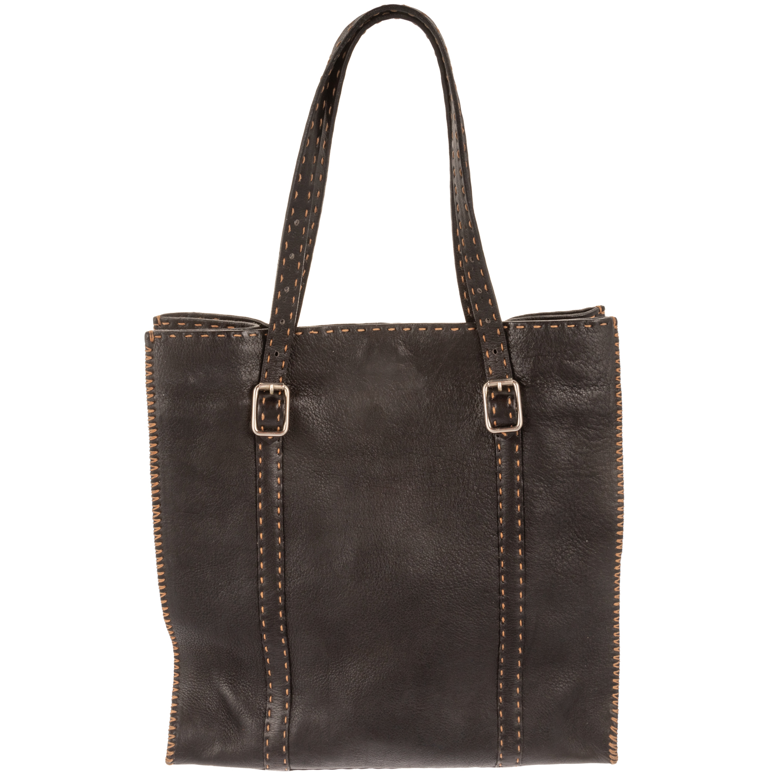 A VINTAGE FENDI CELERIA STITCH TOTE