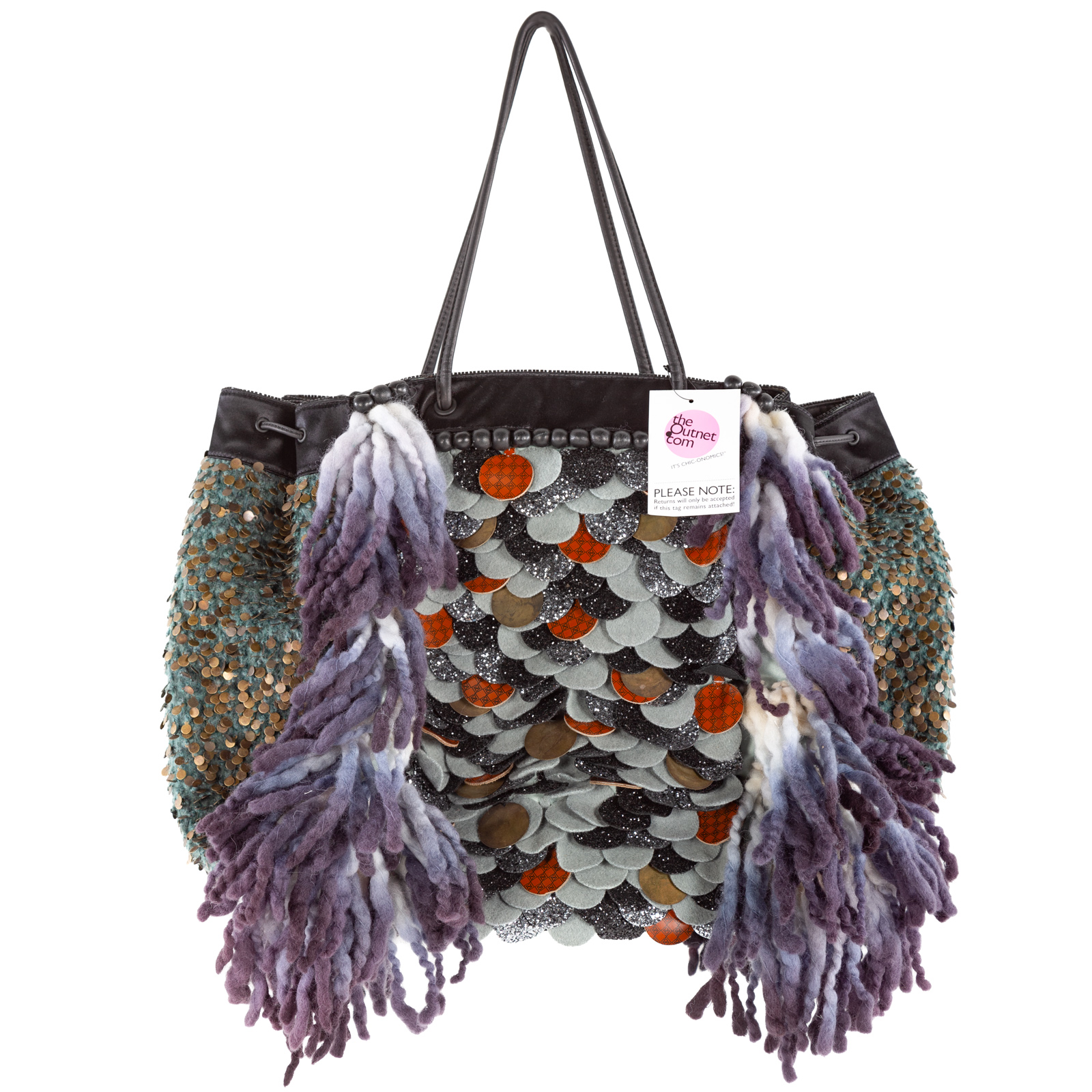 A VINTAGE FENDI SEQUIN & WOOL
