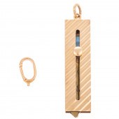 A VINTAGE FOB SLIDER KEY RING