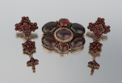 A Vintage Garnet Brooch and