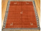 A vintage Gebbeh area rug with