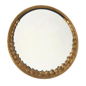 A VINTAGE GILTWOOD WALL MIRROR