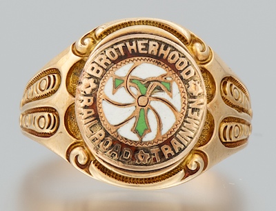A Vintage Gold and Enamel