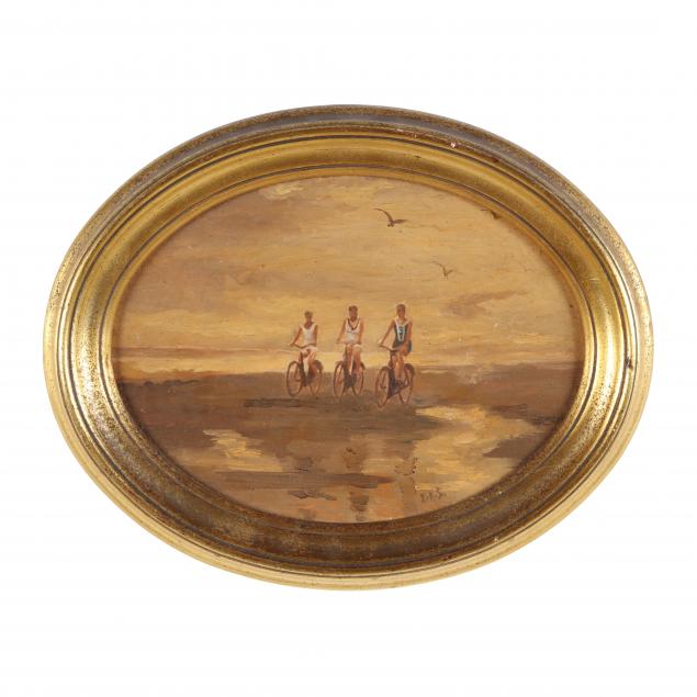 A VINTAGE HAND-PAINTED