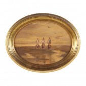 A VINTAGE HAND-PAINTED CHROMOL