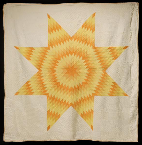 A VINTAGE HAND STITCHED LONE STAR