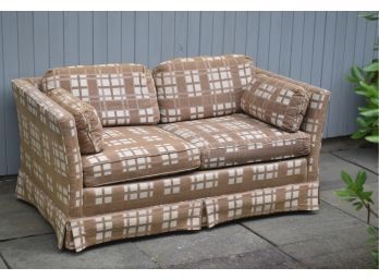 A vintage Henredon plaid