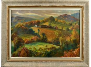 A vintage Irwin D. Hoffmann oil