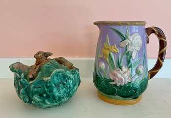 A vintage Italian majolica