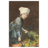 A VINTAGE JAPANESE WATERCOLOR