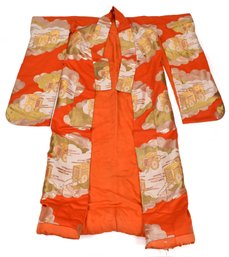 A vintage Japanese wedding kimono