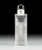 A VINTAGE LALIQUE CLEAR AND FR