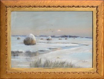 A vintage Louis K. Harlow pastel on