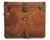 A VINTAGE LOUIS VUITTON LEATHE