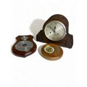 A VINTAGE LUFFT BAROMETER AND