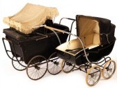 A vintage Marmet pram and anot
