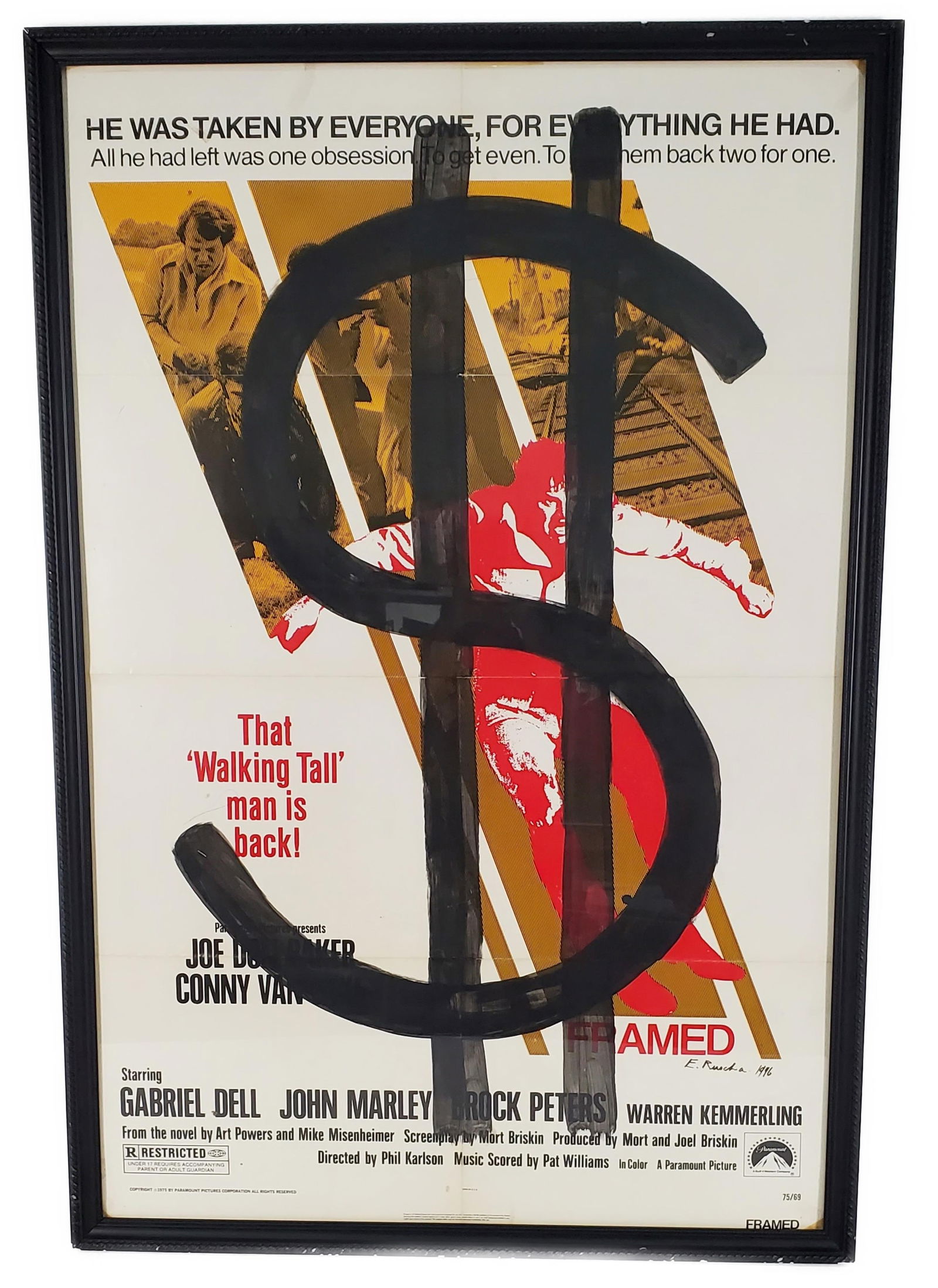 A VINTAGE MOVIE COLOR POSTER FOR