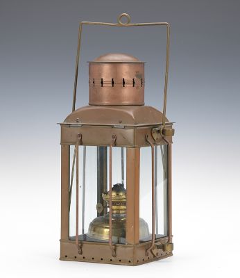 A Vintage Neptune Brass Lantern All
