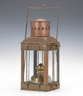 A Vintage Neptune Brass Lanter