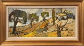 A vintage oil on canvas by Jea