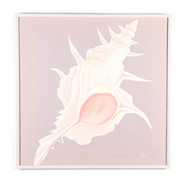 A VINTAGE PAINTING OF A MUREX SHELL
