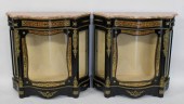 A VINTAGE PAIR OF BRONZE MOUNT
