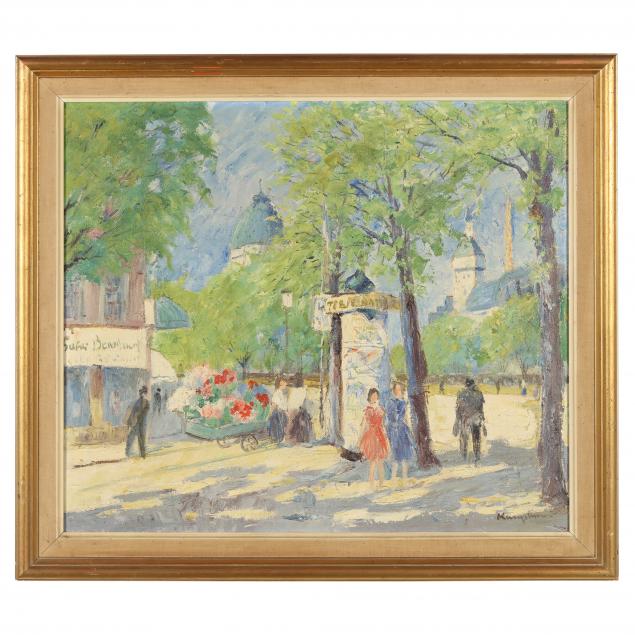 A VINTAGE PARISIAN STREET SCENE