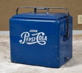 A vintage Pepsi-Cola blue meta