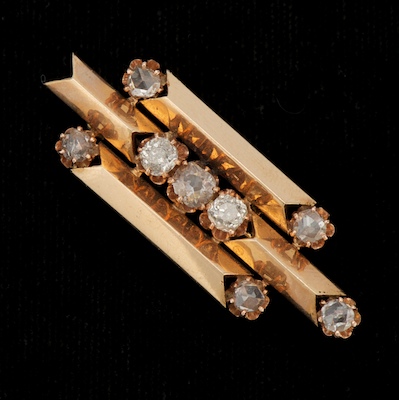 A Vintage Rose Gold and Diamond