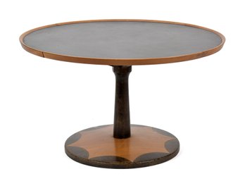 A vintage round coffee table,