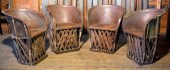 A vintage set of four Mexican