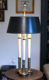 A vintage Steiffel three candl