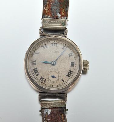 A Vintage Sterling Silver Rolex