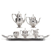A VINTAGE STERLING SILVER TEA