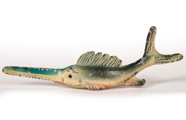 A VINTAGE SWORDFISH WITH SAWBILL