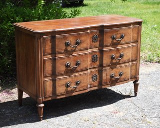 A vintage three drawer French