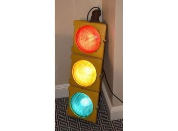 A vintage traffic light,
