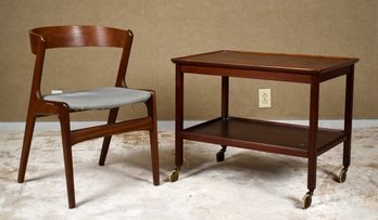 A vintage un-signed Danish teak